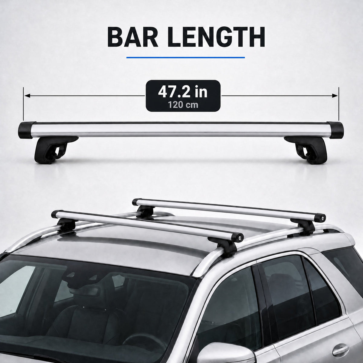 Volvo XC90 II 2015-2026 silver roof rack bars - image 5