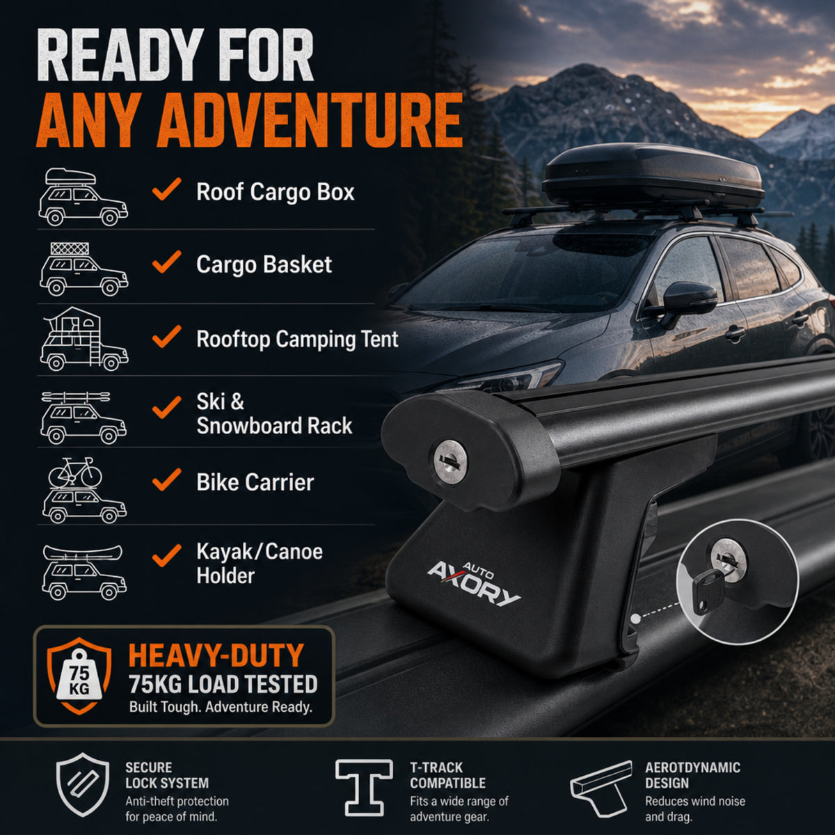 Volvo XC90 II 2015-2026 silver roof rack bars - image 9