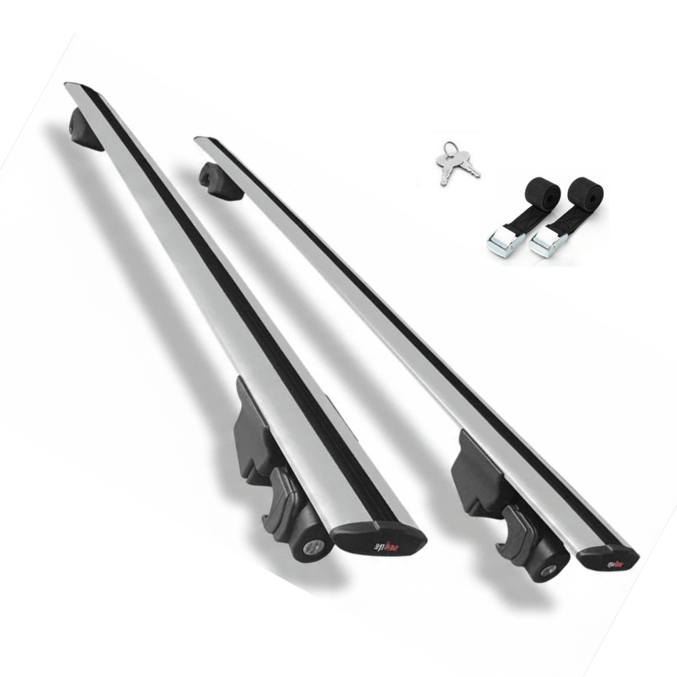 Roof Bars Compatible with Acura RDX 2019-2025, Grey, 2 Bars with Straps
